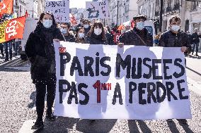 Functionaries Protest in Paris