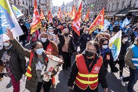 Functionaries Protest in Paris