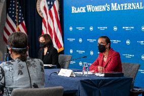 Vice President Kamala Harris Holds Roundtable on Black Maternal Health