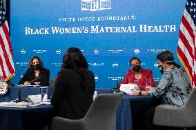 Vice President Kamala Harris Holds Roundtable on Black Maternal Health