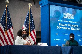 Vice President Kamala Harris Holds Roundtable on Black Maternal Health