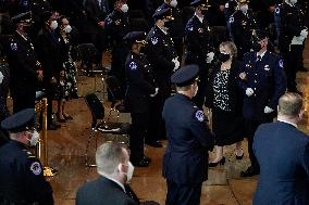 Police Officer William Evans honored In US Capitol - Washington