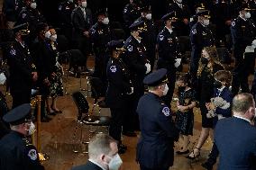 Police Officer William Evans honored In US Capitol - Washington