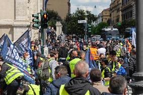 Alitalia Workers Demonstration - Rome