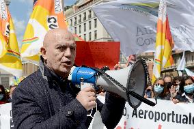 Alitalia Workers Demonstration - Rome