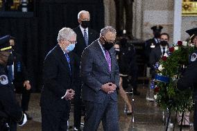 Police Officer William Evans Honored In US Capitol - Washington