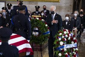 Police Officer William Evans Honored In US Capitol - Washington