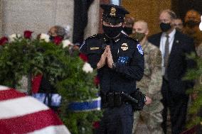 Police Officer William Evans Honored In US Capitol - Washington
