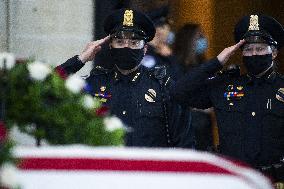 Police Officer William Evans Honored In US Capitol - Washington