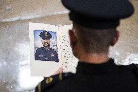Police Officer William Evans Honored In US Capitol - Washington