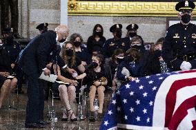 Police Officer William Evans Honored In US Capitol - Washington