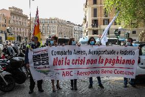 Alitalia Workers Demonstration - Rome