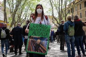 Alitalia Workers Demonstration - Rome