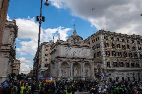 Alitalia Workers Demonstration - Rome