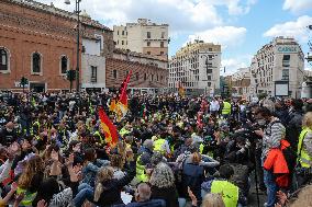 Alitalia Workers Demonstration - Rome