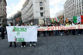 Alitalia Workers Demonstration - Rome