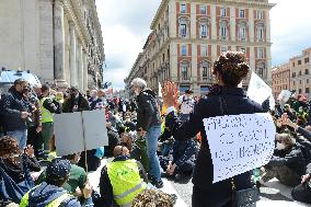 Alitalia Workers Demonstration - Rome