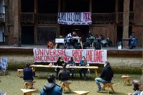 Theater Occupied By Workers Of The Show Business - Rome