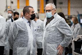 Bruno Le Maire Visit To Bernard Control Factory - Gonesse