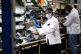 Bruno Le Maire Visit To Bernard Control Factory - Gonesse