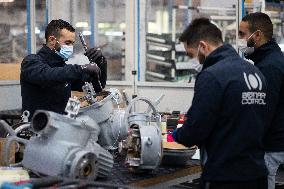 Bruno Le Maire Visit To Bernard Control Factory - Gonesse