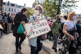 Demonstration Against The Unemployment Insurance Reform - Lille