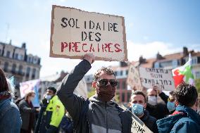 Demonstration Against The Unemployment Insurance Reform - Lille