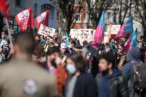 Demonstration Against The Unemployment Insurance Reform - Lille