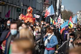 Demonstration Against The Unemployment Insurance Reform - Lille