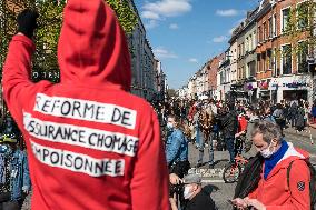 Demonstration Against The Unemployment Insurance Reform - Lille