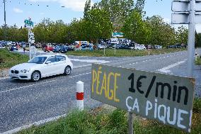 Protest against the Castres-Toulouse motorway project - Teulat