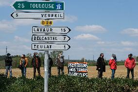 Protest against the Castres-Toulouse motorway project - Teulat