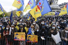 Protest in support of the independence of Kabylia - Paris
