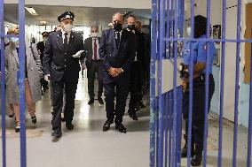 Eric Dupond-Moretti visit to Bordeaux-Gradignan penitentiary center