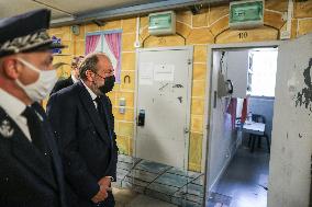 Eric Dupond-Moretti visit to Bordeaux-Gradignan penitentiary center