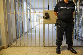 Eric Dupond-Moretti visit to Bordeaux-Gradignan penitentiary center