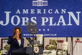 VP Harris Pitches Infrastructure Plan - North Carolina