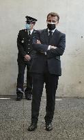 Macrons Security And Policing Focused Visit - Montpellier