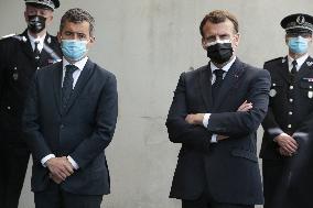 Macrons Security And Policing Focused Visit - Montpellier