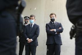 Macrons Security And Policing Focused Visit - Montpellier