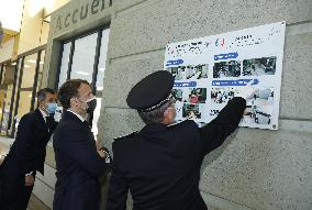 Macrons Security And Policing Focused Visit - Montpellier