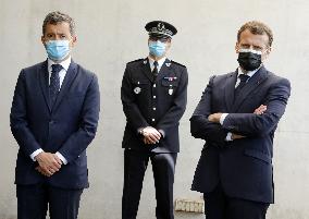 Macrons Security And Policing Focused Visit - Montpellier