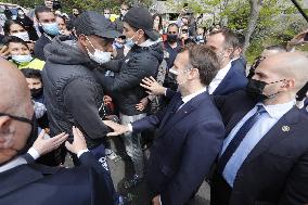 Macrons Security And Policing Focused Visit - Montpellier