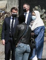 Macrons Security And Policing Focused Visit - Montpellier