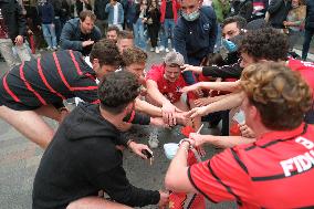 Atmosphere in Toulouse during European Rugby Cup final