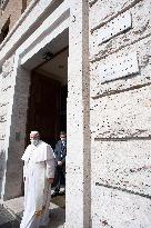 Pope Francis At The Working Community of the Dicastery for Communic - Rome