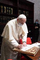 Pope Francis At The Working Community of the Dicastery for Communic - Rome