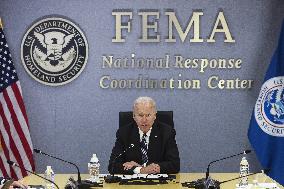 President Biden receives briefing on the Atlantic Ocean hurricane outlook