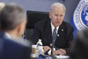 President Biden receives briefing on the Atlantic Ocean hurricane outlook