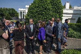 Members of the George Floyd family Meet with President Biden andVice President Kamala Harris
